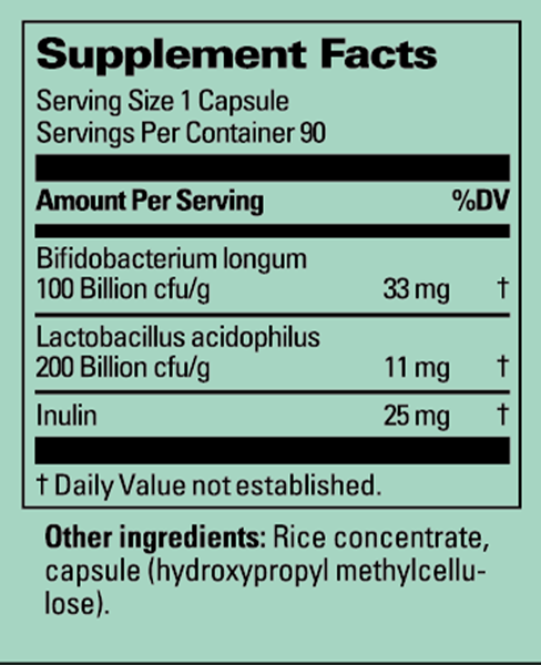 Supplement Label